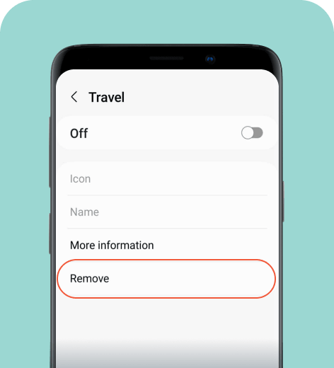 Android cell phone screen displaying eSIM settings.